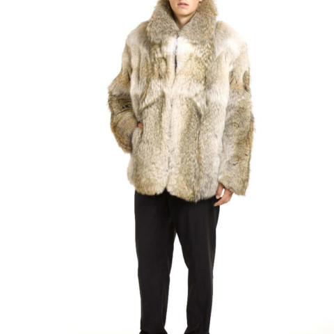 Parker Coyote Coat with Wing Collar